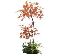 Artificial Japanese Maple Tree for Indoor Outdoor Use - Realistic Autumn Accents, No Maintenance Plant for Home and Commercial Decor