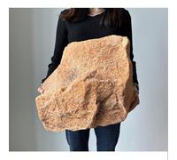 Artificial Landscape Foam Fake Rocks for Yard Decorative, Non-Hollow Lightweight PU Stone, 6-Pack