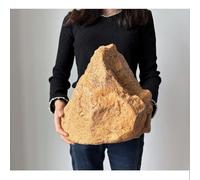 Artificial Landscape Foam Fake Rocks for Yard Decorative, Non-Hollow Lightweight PU Stone, 6-Pack