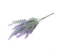Artificial Lavender Bunch - Purple Lavender Stems with Bendable Iron Wire, Pastoral Style Flower Arrangement for Wedding Decor, Home & Garden Décor, Office and