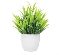 Artificial Lavender Eucalyptus Plant Small Potted Green Home Decoration Realistic Bonsai for Living Room Office(D)
