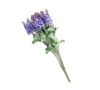 Artificial Lavender Flower Simulation Flower Fake Silk Lavender Bouquet Home Garden Decoration Light Purple 1 Set