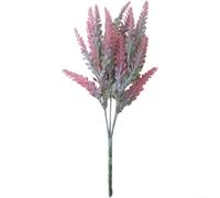Artificial Lavender Flowers With 5 Branches Realistic Plastic Stems For Wedding Hotel Home Decor Purple Grain Ear Style 38cm(F)