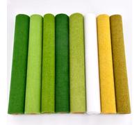 Artificial Lawn Carpet Model Turf Mat Green Nylon Grass Railway Layout Building Scenery DIY Miniature Landscaping Garden Dollhouse Architectural Decoration HO Scale Modeling,14x40inch(Snow)