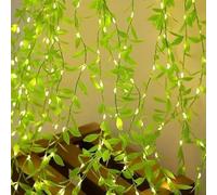 Artificial Leaf Curtain LED String Light | Green Vine Fairy Lights for Home, Party, Wedding, Garden Decoration