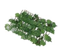 Artificial Leaf Fence Screen for Balcony Railings, Stretchable Plastic | Breathable Roll-up Design, Natural Green Leaf Texture, Realistic Look for Patio Privacy Screening and Facades