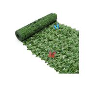Artificial Leaf Screening Artificial Ivy Fence Screening Greenery Ivy Fence with Strengthened Joint, Faux Hedges Vine Leaf Decoration for Outdoor Garden, Yard, Balcony