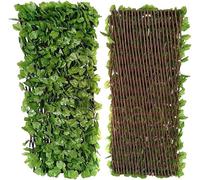 Artificial Leaf Screening, Expandable Fence Privacy Screen, Garden Privacy Hedge Screen, for Balcony Patio Outdoor, Decorative Faux Ivy Fencing Panel, Artificial Hedges (#2)