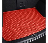 Artificial Leather Car Boot Liner Mat for Chery Omoda 5 C5 2022-2024, Custom Auto High Edge Trunk Mat Cargo Liner Protector Pad Waterproof Carpet Interior Accessories,Red