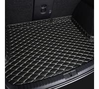 Artificial Leather Car Boot Liner Mat for Chery Omoda 5 C5 2022-2024, Custom Auto High Edge Trunk Mat Cargo Liner Protector Pad Waterproof Carpet Interior Accessories,Black-Beige