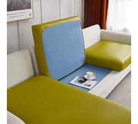 Artificial Leather Cushion Cover for Sofa - High Elasticity, Waterproof & Oil Resistant