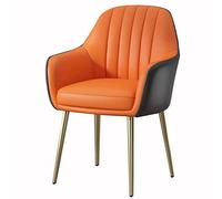 Artificial Leather Makeup Dressing Table with Carbon Steel Legs - Modern Dark Grey & Orange Sofa for Bedroom Balcony and Marriage Room - Stylish Kitchen Dining Furniture
