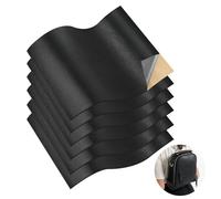 Artificial leather self-adhesive 20 x 30 cm, 6 pieces black leathers repair kit, waterproof artificial leather repair kit, leathers patches self-adhesive for couch, car seat