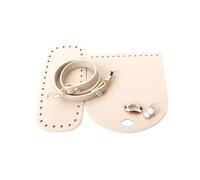 Artificial Leather Shoulder Bag Bottom Strap Replacement for DIY Knitting Crochet Handbag Sewing Accessories,Apricot,1Set
