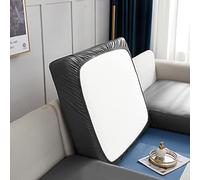 Artificial Leather Sofa Cushion Cover - Stretch, Waterproof & Oil Resistant