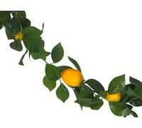 Artificial Lemon Leaf Garland with Faux Citrus and Greenery 1.85 Metres