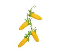 Artificial Lemon Stem Decor Set - 2-Piece PU Fake Fruit for Home & Garden Wall Decoration, Photography Props, Restaurant and Studio Use, 52 cm Total Length