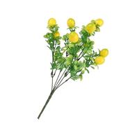 Artificial Lemon Tree - 3 Pieces Leemon Floral Picks | Exquisite Fake Lemmon Decor | Fake Lemoons Stems | Lem=on Decorations for Home Kitchen Farmhouse Summer Celebration Decor