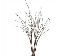 Artificial Lifelike Curly Willow Branches Decorative Dried Twigs, 30Inches Fake Bendable Sticks Plastic Vines DIY Greenery Plants Craft for Garden Hotel Farmhouse Decor (Brown,10)