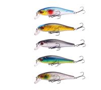 Artificial Lifelike Fishing Lures-Lure For Bass Trout Pike Freshwater Saltwater Fishing Accessories 5 Packs