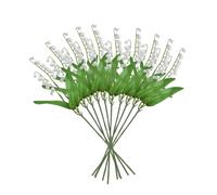 Artificial Lily of the Valley, Artificial Lily of the Valley, Pack of 10 Artificial White Bell Flowers, Artificial May Flowers, Artificial Flowers for Wedding Party in the Home Garden, Wind Chime