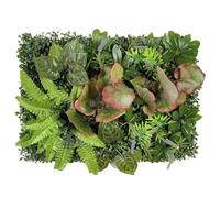 Artificial Living Wall Panels 40 * 60CM Artificial Ivy Wall Fence Artificial Ivy Leaf Panel Decoration Hotel Outdoor Garden Wedding Decoration(Color5)