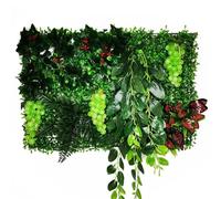 Artificial Living Wall Panels, 40 CM*60CM Simulation Decoration Artificial Flower Wisteria Vine Panel(Picture Color-08)