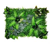 Artificial Living Wall Panels, 40 CM*60CM Simulation Decoration Artificial Flower Wisteria Vine Panel(Picture Color-01)
