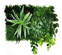 Artificial Living Wall Panels, 40 CM*60CM Simulation Decoration Artificial Flower Wisteria Vine Panel(Picture Color-06)