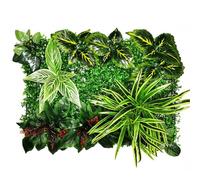 Artificial Living Wall Panels, 40 CM*60CM Simulation Decoration Artificial Flower Wisteria Vine Panel(Picture Color-12)