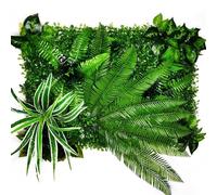 Artificial Living Wall Panels, 40 CM*60CM Simulation Decoration Artificial Flower Wisteria Vine Panel(Picture Color-20)