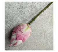 Artificial Lotus Flower, 4PC Artificial Stem Lotus Flower Bud Leaf Fruit(Pale Pink Bud)