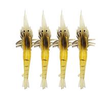 Artificial Lures, 10Pcs/Lot Plastic Soft Lifelike Simulation Soft Prawn Lure Shrimp Fishing Lures Artificial Bait Tackle Accessories
