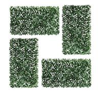 Artificial Maple Leaf Fence Screen - 1m x 2m Expandable Trellis Privacy Panel with Faux Green Foliage - Outdoor Indoor Decorative Garden Screening for Balcony, Patio, Fence, Wall & UV Protection (5)
