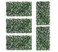 Artificial Maple Leaf Fence Screen - 1m x 2m Expandable Trellis Privacy Panel with Faux Green Foliage - Outdoor Indoor Decorative Garden Screening for Balcony, Patio, Fence, Wall & UV Protection (2)