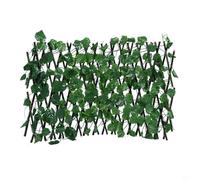 Artificial Maple Leaf Ivy Trellis Fence, Garden Fence Screening Privacy Hedging Wall Landscaping for Garden, Balcony, Outdoor(Grape)