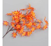 Artificial Maple Leaf Stems for Vase, 12-Piece Faux Fall Leaves Branches, Plastic Maple Leaves for Home Wedding Festival Table Decor