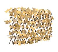 Artificial Maple Leaf Trellis Expandable Garden Privacy Screen Orange vidaXL