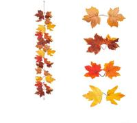 Artificial Maple Leaf Vine Home Decor Faux Silk Flowers for Thanksgiving(252-4)