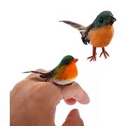 Artificial Mini Birds 2pcs Simulation Foam Bird Fake Little Bird Ornament Clip on Tree for Garden Party Decoration
