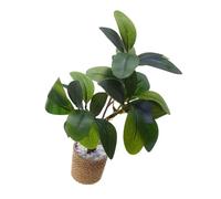 Artificial Miniature Plant with Detailed Leaves for Doll House Display Props Safe Miniature Potted Plant for Doll House Pretend Play Activity Decor