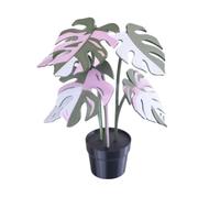 Artificial Monstera, Realistic 3D Printed Design, 8.5x8.5x0.55cm, Faux Indoor Plant With 3D Printed Leaves, Realistic Greenery Potted Décor For Home, Farmhouse, Outdoor, Floor, Front Porch, Bathroom