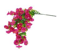 Artificial Morning Glory Hanging Flowers Decorative Morning Glory Silk Hanging Vines Indoor Outdoor Wall Fence Garden Decor(rose red)