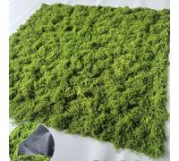 Artificial Moss Mat 1m x 1m, Realistic Green Fake Moss with Natural Texture, Soft & Flexible Decorative Moss for Mini Landscapes, Bonsai, Terrariums, DIY Crafts and Home Decoration (Dark colors)