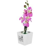Artificial Moth Orchid Bonsai Plastic Purple Decor for Bedroom Living Room