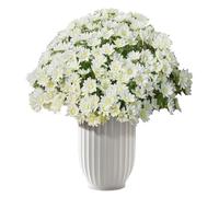 Artificial Mumas - Chrysanthemum Chrysanthemum Fall Flowers of 10 Zocles Stalls | Weatherproof Plants Home Decorations for Yard Gardening Balconies by escri
