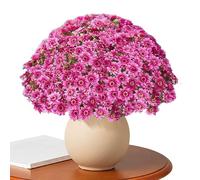 Artificial Mumas - Chrysanthemum Chrysanthemum Fall Flowers of 10 Zocles Stalls | Weatherproof Plants Home Decorations for Yard Gardening Balconies by escri