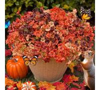 Artificial Mums Outdoor Fake Fall Flowers Decorations for Home,16 Bundles Silk Faux Mum Plants Look Real UV Resistant for Outside,Autumn Decor for Porch,Patio,Front Yard & Planters,Thanksgiving