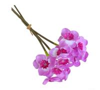 Artificial Narcissus Silk Flower Bouquet with Three Bloom Design for Wedding Arrangements, Photography Props, and Home Decor, 40 cm (Purple)