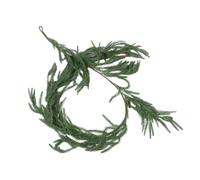 Artificial Norfolk Pine Garland 5ft Christmas Time Green PVC | Flexible Bendable Wire Core, Realistic Texture and Natural Look, for Apartments, Window Ledges, Mirror Frames